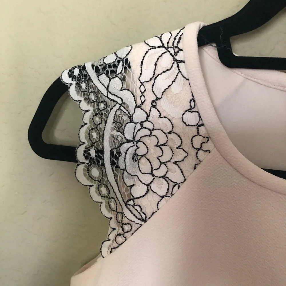 J.Crew cream ivory shift dress lace cap sleeves